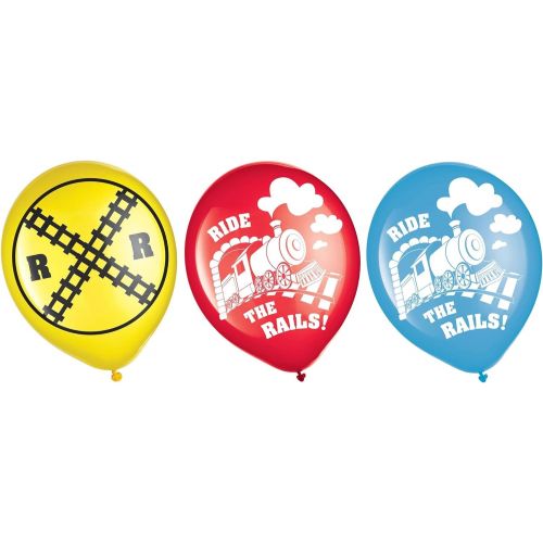  amscan Party Supplies Thomas All Aboard Printed Latex Balloons, Multi Color
