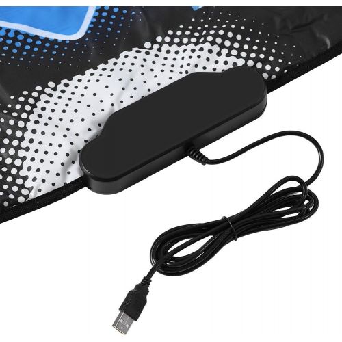  [아마존베스트]Diyeeni Dance Pad Mat Anti-Slip Wear Resistant, DDR USB Dance Pad Controller with USB Cable, Fitness Body Building Dancing Mat Compatible with PC Windows 98/2000/ XP/ 7