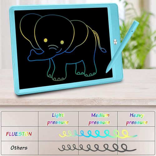  [아마존베스트]FLUESTON LCD Writing Tablet 10 Inch Drawing Pad, Colorful Screen Doodle Board for Kids, Traveling Gift Toys for 2 3 4 5 6 Year Old Boys and Girls