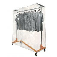 Only Garment Racks Z Rack Complete with Cover Supports & Clear Vinyl Cover