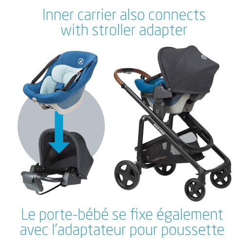  Maxi-Cosi Coral XP Inner Carrier Stroller Adapter, Black