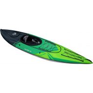 AQUAGLIDE Navarro 130 Convertible Inflatable Kayak with Drop Stitch Floor- 1 Person Touring Kayak without Cover, Green