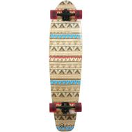 Quest Native Spirit 40 Kick Tail Longboard Skateboard, 40-Inch, Multicolor (QT-GNK40C)