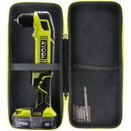 Khanka Hard Travel Case Compatible with Ryobi P241 One+ 18 Volt Lithium Ion 130 Inch Pounds 1,100 RPM 3/8 Inch Right Angle Drill