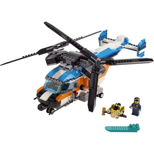  LEGO Creator 3in1 Twin Rotor Helicopter 31096 Building Kit (569 Pieces)