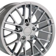 OE Wheels LLC OE Wheels 19 Inch Fits Chevy Corvette C6 ZR1 Style CV08B Chrome 19x10 Rim Hollander 5402