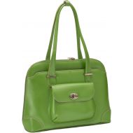 McKleinUSA Womens Briefcase Tote, Leather, Small, Green - AVON | McKlein - 96651