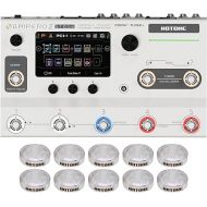 HOTONE Multi-Effects Pedal Dual Effect Chains with FX Loop MIDI I/O Stereo OTG USB Audio Interface Touch Screen Ampero II Stage(Include 10 PCS Additional Footswitch Toppers)