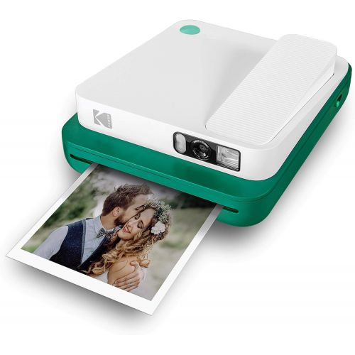  [아마존베스트]KODAK Smile Classic Digital Instant Camera for 3.5 x 4.25 Zink Photo Paper - Bluetooth, 16MP Pictures (Green)