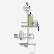 simplehuman Adjustable and Extendable Shower Caddy Large, Stainless Steel and Anodized Aluminum