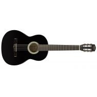 Fender Squier SA-150N Squier Beginner Nylon String Classical Acoustic Guitar - Gloss Black Finish