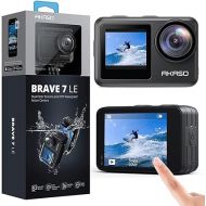 AKASO Brave 7 LE 4K30FPS 20MP WiFi Action Camera with Touch Screen EIS 2.0 Zoom Remote Control 131 Feet Underwater Camera with 2X 1350mAh Batteries Support External Microphone Vlog Camera