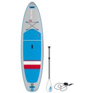 FunWater BIC Sport Wing SUP Air Inflatable Stand Up Package Complete with Paddle Board Blue/Grey/Red, 110
