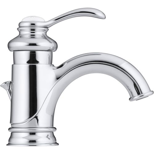  Bathroom Faucet by KOHLER, Bathroom Sink Faucet, Fairfax Collection, Single Handle Widespread Faucet with Metal Drain, Polished Chrome, K-12182-CP