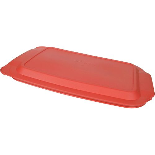  [아마존베스트]Pyrex 234-PC Red Plastic Lid for 4 Quart Oblong Baking Dish