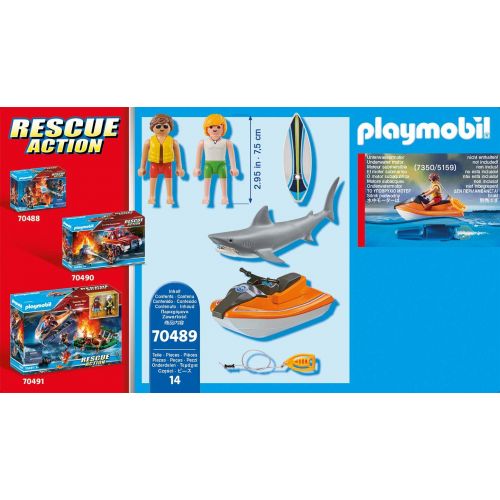 플레이모빌 Playmobil Shark Attack and Rescue Boat
