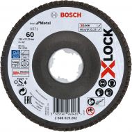 Bosch Professional 2608619203 Angled Flap Disc Best for Metal X-Lock, X571, Diameter 125 mm, Grain K80