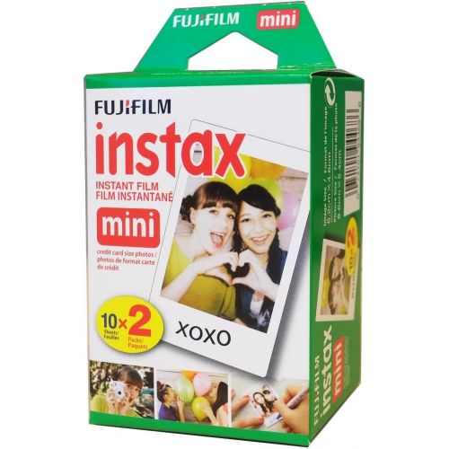 후지필름 Fujifilm Instax Mini 11 Camera + Fuji Instant Instax Film (20 Sheets) Includes 4 Color Filters and More Top Accessories Bundle (Sky Blue)
