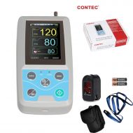 CONTEC ABPM50 Ambulatory Blood Pressure Monitor with PC Software for Continuous Monitoring+USB Port Free oximeter as Gift