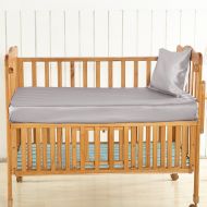 LilySilk Grey Silk Fitted Sheet Crib for Baby Toddler Organic Ultra Soft, Smooth, Hypoallergenic - Real Pure...