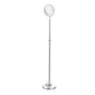 Allied Brass DMF-2/2X-PC Adjustable Height Floor Standing Make-Up Mirror 8 Inch Diameter with 2X Magnification Polished Chrome