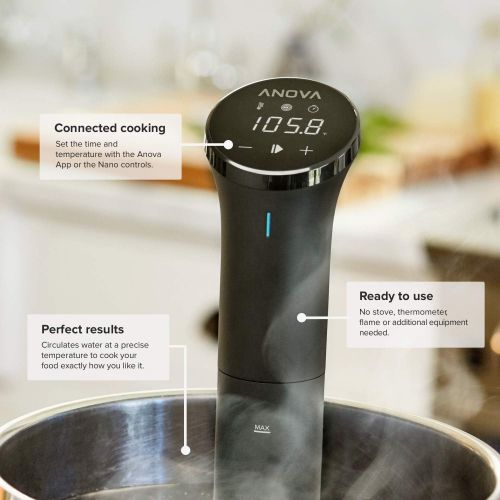  [무료배송] 아노바 블루투스 수비드머신 쿠커 Anova Culinary Sous Vide Precision Cooker Nano | Bluetooth | 750W | Anova App Included
