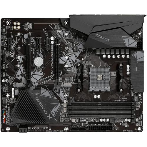 기가바이트 GIGABYTE AMD B550 Gaming X V2 Motherboard with 10+3 Phases Digital Twin Power Design, Enlarged Surface Heatsinks, PCIe 4.0 x16 Slot, GIGABYTE Gaming LAN with Bandwidth Management,Q