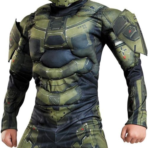  Disguise Master Chief Classic Muscle Costume, Medium (7-8)