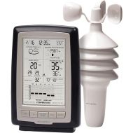 AcuRite Notos (3-in-1) Weather Station with Wind, Temperature, and Humidity (00638A3), Black and Metal