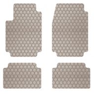 Intro-Tech MB-171-RT-T Hexomat Front and Second Row 4-Pc. Custom Fit Auto Floor Mats for Select Mercedes W220 S-Class Models - Rubber-Like Compound, Tan