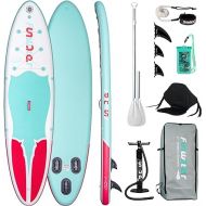 FunWater Inflatable Paddle Boards Stand Up Paddleboard Wide Stable with Premium SUP Paddle Board Accessories Non-Slip Deck Ultra-Light ISUP for Adult & Youth