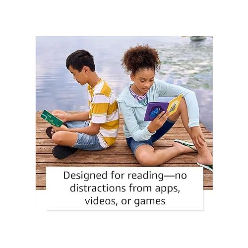  Kindle Paperwhite Kids ? kids read, on average, more than an hour a day with their Kindle - 16 GB, Emerald Forest