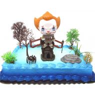 Cake Toppers IT Pennywise the Clown Birthday Cake Topper Set Featuring Pennywise and Decorative Themed Accessories