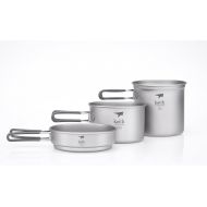 Keith Titanium Ti6014 3-Piece Pot and Pan Cook Set - 2400ml (Limited Time Price)