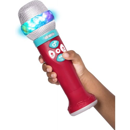  [아마존베스트]Battat  Musical Light Show Microphone  Light-Up Sing-Along Mic with 5 Songs and Record Functions for Kids 2 Years + (Bluetooth)