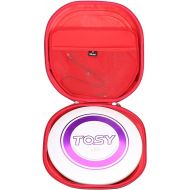 Mchoi Hard Case Suitable for TOSY Flying Disc 175g Frisbees, Waterproof Shockproof Frisbee Protective Case, Red Case Only
