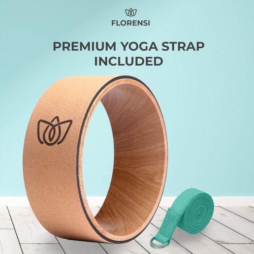  [아마존베스트]Florensi Yoga Wheel (3-Pack), Back Roller for Muscle Relaxation, Stretching Back Wheel for Pain Relief, Back Pain, Messages, Cracking and Popping, Yoga Circle for Challenging Poses
