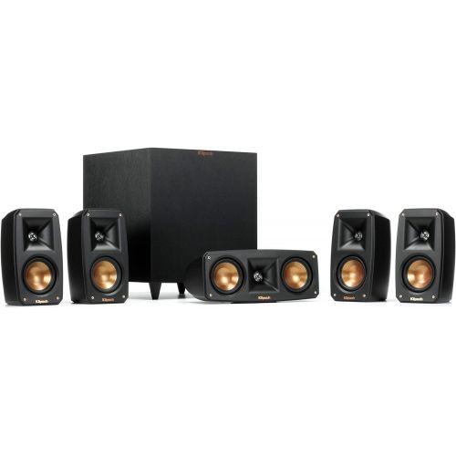  Amazon Renewed Klipsch Black Reference Theater Pack 5.1 Surround Sound System (Renewed)