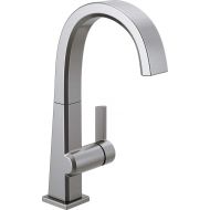 DELTA FAUCET Delta Faucet Pivotal Single-Handle Bar-Prep Kitchen Sink Faucet, Arctic Stainless 1993LF-AR