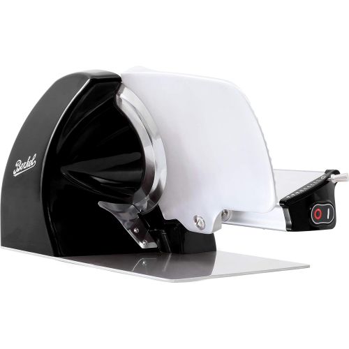  Berkel Home Line 200 Food Slicer/Black/8 Blade/Electric, Luxury, Premium, Food Slicer/Slices Prosciutto, Meat, Cold Cuts, Fish, Ham, Cheese, Bread, Fruit and Veggies/Adjustable Thi