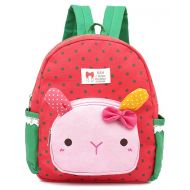 LAKEAUSY Children Kids Backpack Daycare Harness Leash Bags Cat Animal for Girls (Red)
