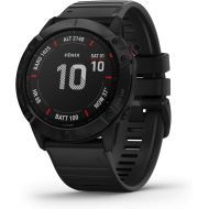 [아마존베스트]Garmin fenix 6X Pro, Premium Multisport GPS Watch, Features Mapping, Music, Grade-Adjusted Pace Guidance and Pulse Ox Sensors, Black