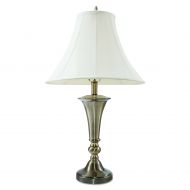 LEDL9002 - Ledu Three-Way Incandescent Table Lamp with Bell Shade