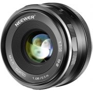 [아마존베스트]Neewer 35mm F/1.7 APS-C Prime Manual Focus Lens Compatible with Canon EF-M EOS-M Mount Mirrorless Cameras EOS M M2 M3 M5 M6 M10 M50 M100 etc