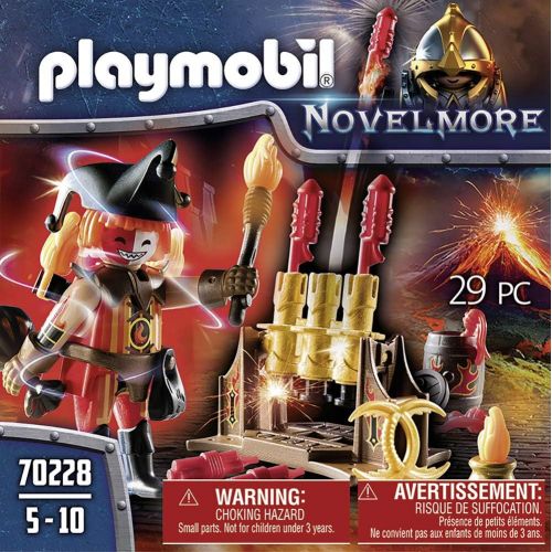 플레이모빌 Playmobil 70228 Knights of Novelmore Burnham Raiders Fire Master with Rocket Launcher