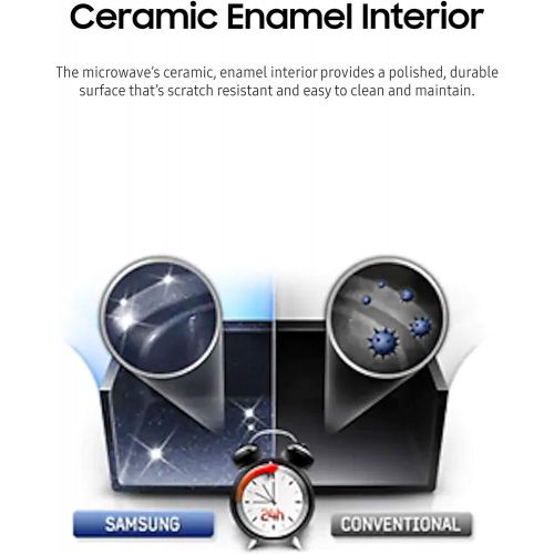 삼성 [아마존베스트]Samsung Electronics Samsung MG11H2020CT 1.1 cu. ft. Countertop Grill Microwave Oven with Ceramic Enamel Interior, Black
