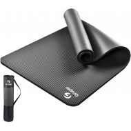 Gruper Thick Yoga Mat Non Slip, Large Size 72L x 32W, Premium Exercise & Fitness Mat with Carrying Strap and Bag,Workout Mats for Home