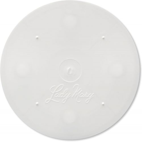  [아마존베스트]Ateco Lady Mary Plastic Cake Separator Plates, Set of 4: 6, 8, 10, 12-Inch, White