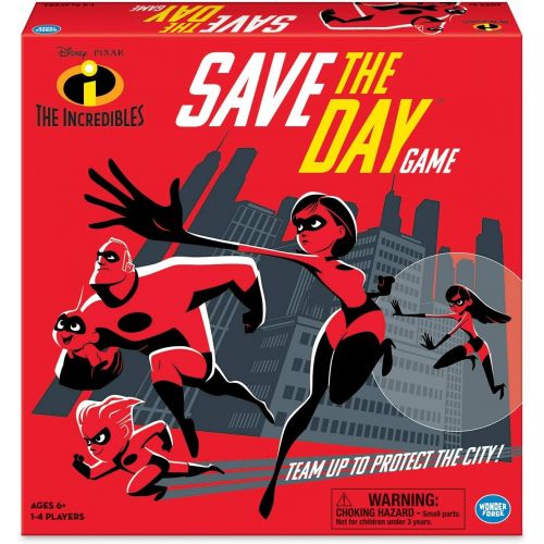  Wonder Forge Disney Pixar The Incredibles Save The Day Game Board for Boys & Girls Age 6 & Up