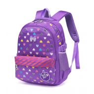 BLUEFAIRY Hearts Printed kids School Backpacks for Girls Children School Bags Bookbags